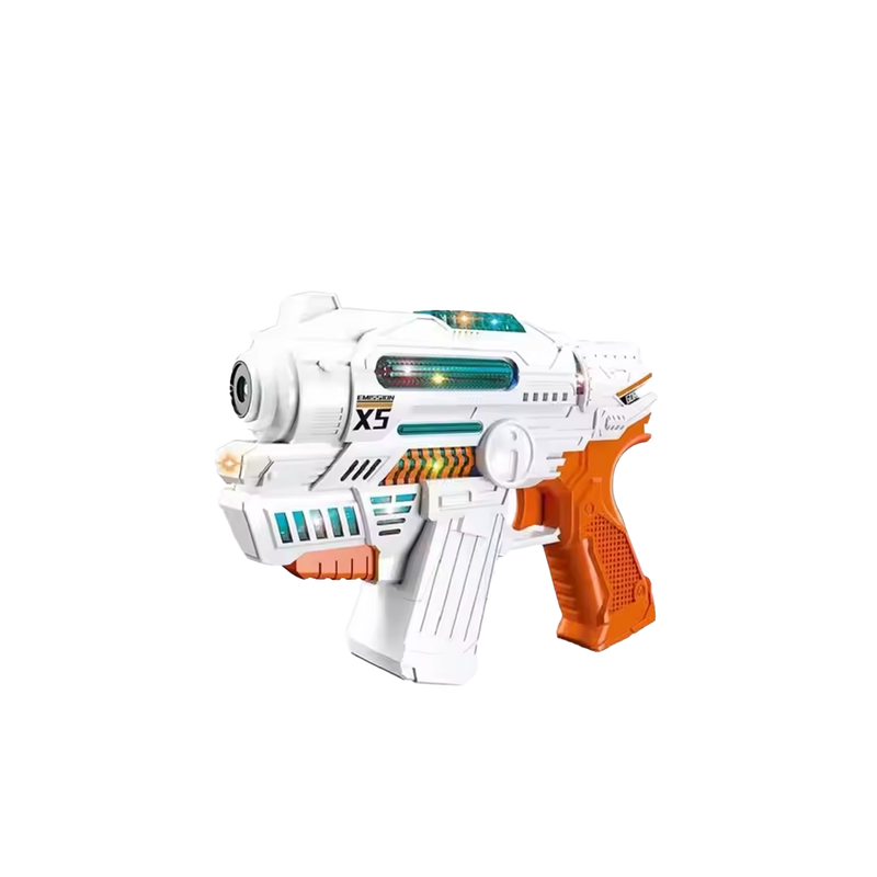 Electronic Bubble Gun Toy With Lighting and Music Cell Operated